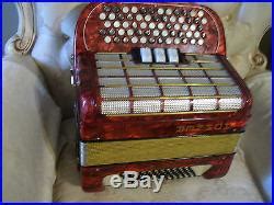 Used Hohner Piccolo Chromatic Button Accordion C system | Used Piccolo