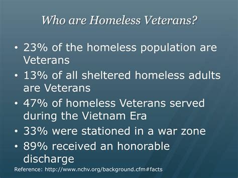 PPT - Homeless Veterans at Life’s End PowerPoint Presentation, free download - ID:680050