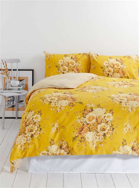 Vintage Nostalgia Yellow Floral Bedding Set - Bedding sets - Home, Lighting & Furniture | Yellow ...