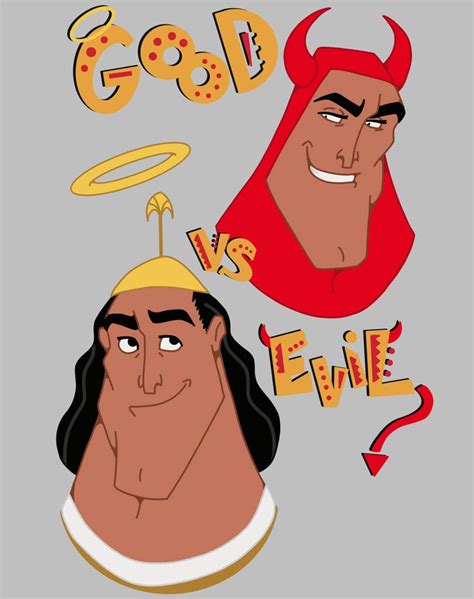 The Emperor’s New Groove Kronk Shoulder Angel & Devil | Art Amino