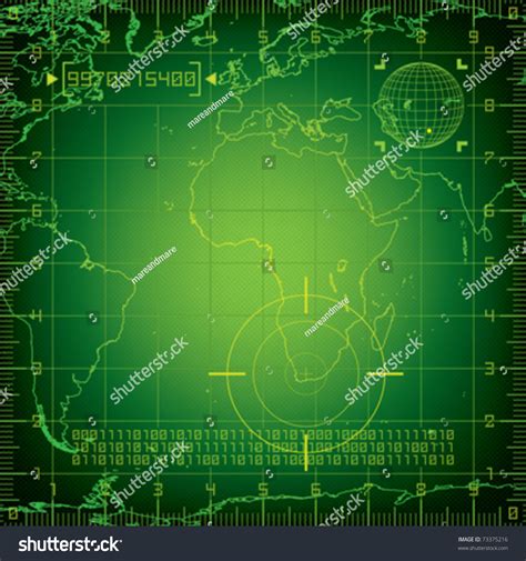 Radar Europe Africa Stock Vector (Royalty Free) 73375216 | Shutterstock