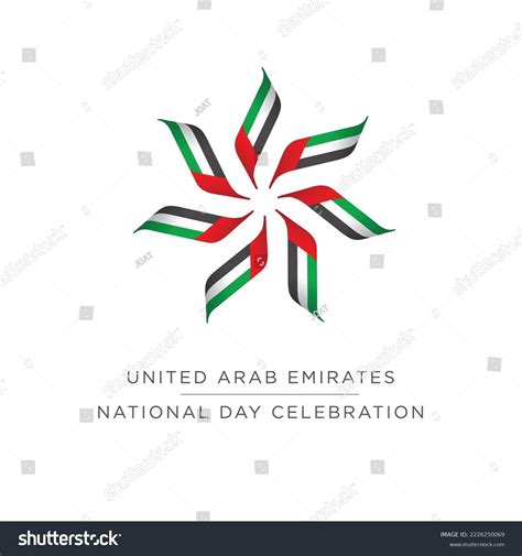 Uae National Day Celebration Logo Unit Stock Vector (Royalty Free ...