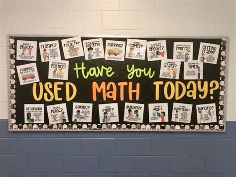 Math classroom decoration and bulletin board inspiration – Artofit