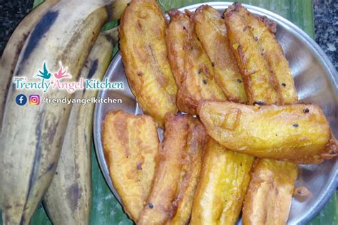 Pazham Pori | Kerala Banana Bajji / Fritter | Trendy Angel Kitchen