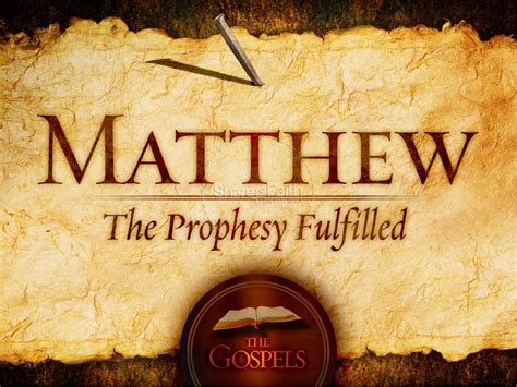 ShareFaith Media » The Gospel of Matthew PowerPoint Template ...