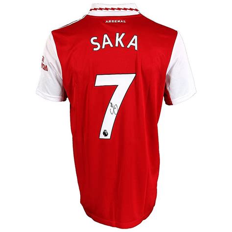 Buy Bukayo Saka Authentic Signed 2022-23 Arsenal Jersey online!