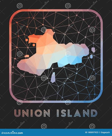 Union Island map design. stock vector. Illustration of north - 180097923