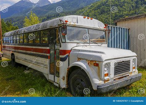 School bus abandoned stock image. Image of rust, steel - 140429707