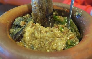 Eggplant and Green Chili with Preserved Egg - Village Kitc… | Flickr