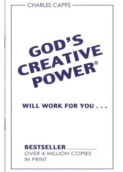 Charles Capps, God's Creative Power Minibook | God, Power, Mini books