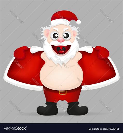 Funny santa claus Royalty Free Vector Image - VectorStock