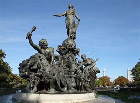 Statue the Triumph of the Republic Place De La Nation in Paris ...