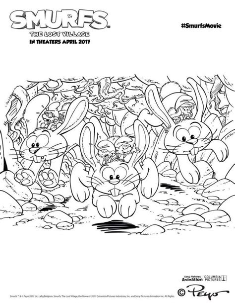 Smurfs: The Lost Village Coloring Pages