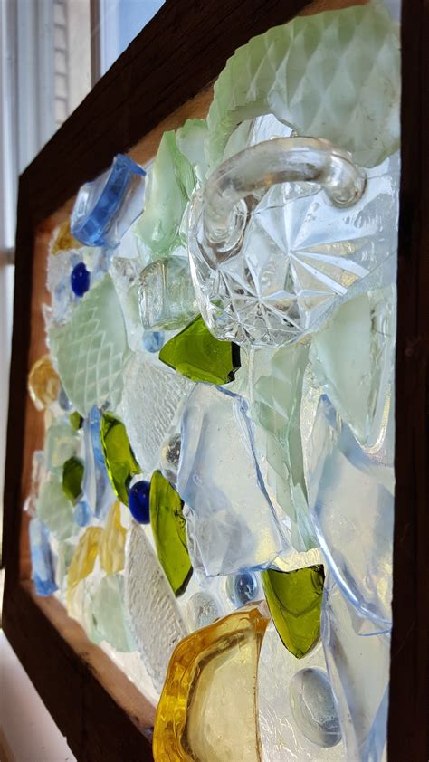 Poor Man's Stain Glass Art aka Broken Glass Mosaic DIY