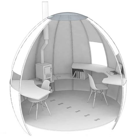 Gallery of Isolation Office Pod / Podmakers Ltd - 16 | Office pods, Escape pod, Unique outdoor ...