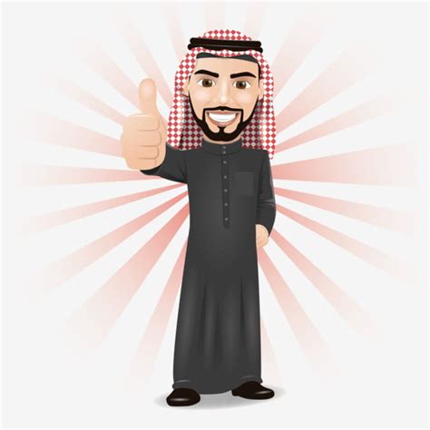 Arab Businessman Vector PNG Images, Arabic Businessman Showing Thumbs Up Sign, Thumbs Up Clipart ...