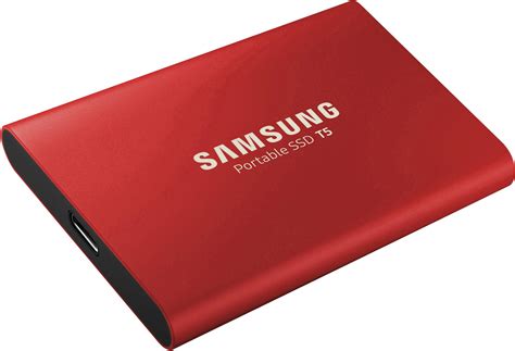 Samsung MU-PA1T0R/EU Portable T5 External SSD hard drive 1 TB Red USB-C™ USB 3.1 | Conrad.com