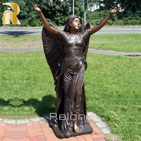 Beautiful Contemporary Outdoor Garden Winged Angel Bronze Statue Wholesale - China Angel Statue ...