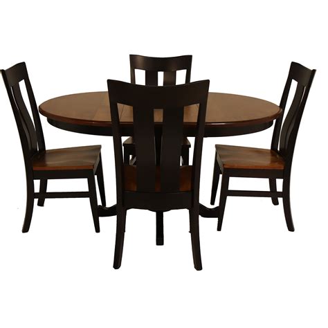 Archbold Furniture Amish Essentials Casual Dining 4084242Tx1+4084242Bx1x1+41003x4 5 Piece ...