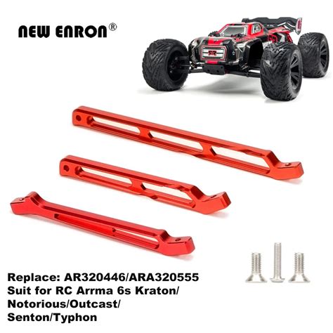 Rear Long Short Chassis Brace | Cnc Front Steering Support | Kraton 6s ...