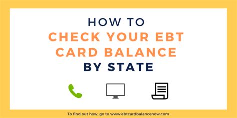 EBT Balance Check by State - EBTCardBalanceNow.com