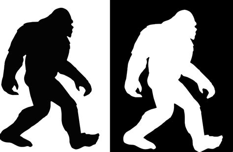 Buy Bigfoot Decal Sasquatch Decal Black and White Sticker Bumper Truck Van Car SUV Laptop Window ...