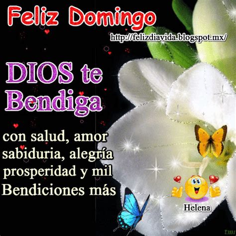 FELIZ DÍA A LA VIDA: Feliz domingo Dios te Bendiga con salud, am