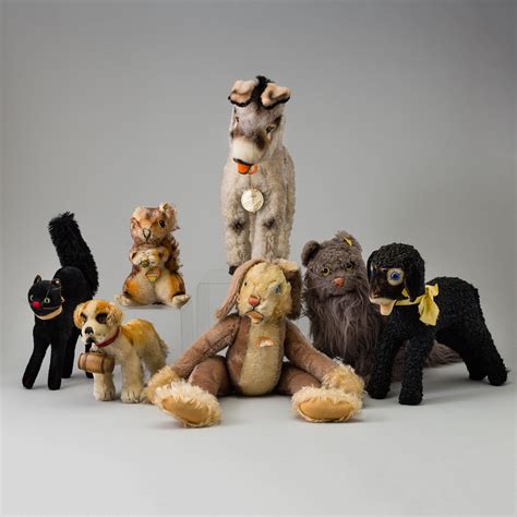 A set of seven stuffed Steiff animals, Germany, 1950/60s. - Bukowskis