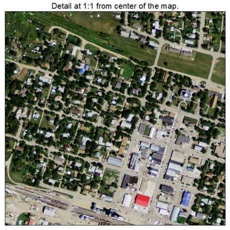 Aerial Photography Map of Crosby, ND North Dakota