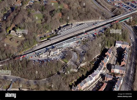 aerial view of Durham railway station, County Durham Stock Photo - Alamy