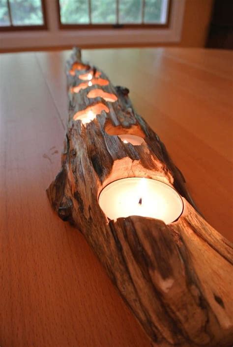 21 23 Stunning Wooden Candle Holders and Candle Holder Centerpiece ...