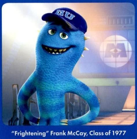 Frank McCay | Monster university, Monsters ink, Monsters inc university