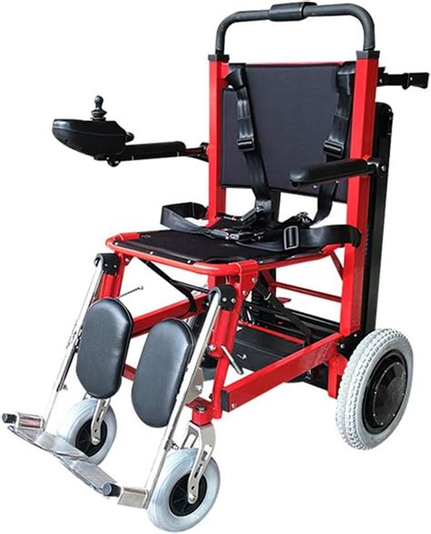 Folding Electric Stair Climbing Wheelchair - Can Climb Stairs Portable Powerchair Lightweight ...