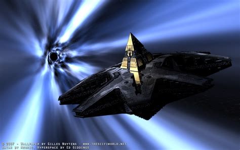 HD Goa'uld Mothership in hyperspace Wallpaper | Stargate ships ...