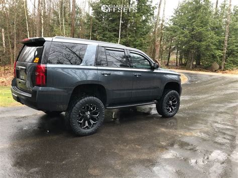 4 2020 Tahoe Chevrolet Rough Country Suspension Lift 6in Fuel Assault Black | Chevrolet tahoe ...