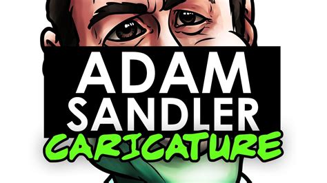 Drawing Adam Sandler - 22/31 Caricatures Speed Drawing [@AdamSandler ...