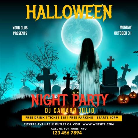 Copy of Halloween NIght Party (2) | PosterMyWall