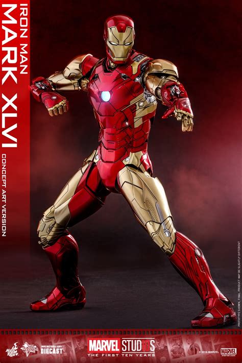 Hot Toys 1/6 Iron Man Mark XLVI (Concept Art Version) | Figures.com