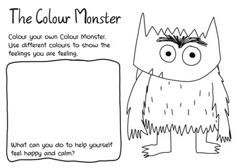 The Colour Monster Feelings Activity | Teaching Resources