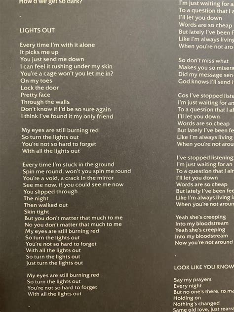 Lyrics mistakes on the HDWGSD vinyl booklet : r/Royal_Blood