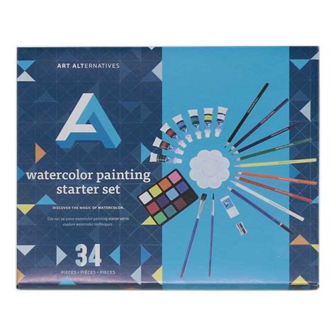 BUY Art Alternatives Watercolor 34pc Starter Set