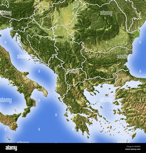 Balkans map hi-res stock photography and images - Alamy