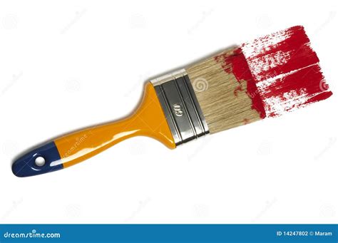 Paint Brush with Color Painting Stock Photo - Image of decorating ...