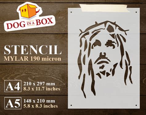 Jesus Stencil Christian Stencil Jesus Face Stencil Stencil - Etsy