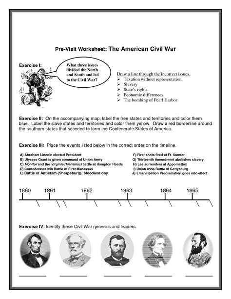 Civil War Battles Map Worksheet - Proworksheet.my.id