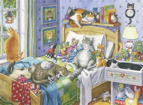 Ravensburger Cat Nap 500 Piece large format jigsaw Puzzle