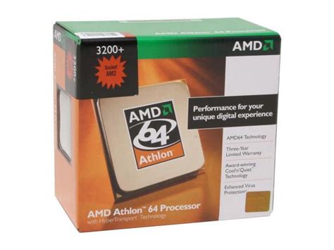 AMD Athlon 64 3200+ - Athlon 64 Orleans Single-Core 2.0 GHz Socket AM2 ...