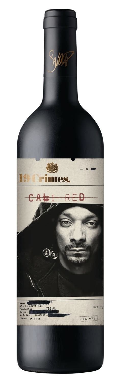 Snoop Dogg Cali Red Wine 19 Crimes