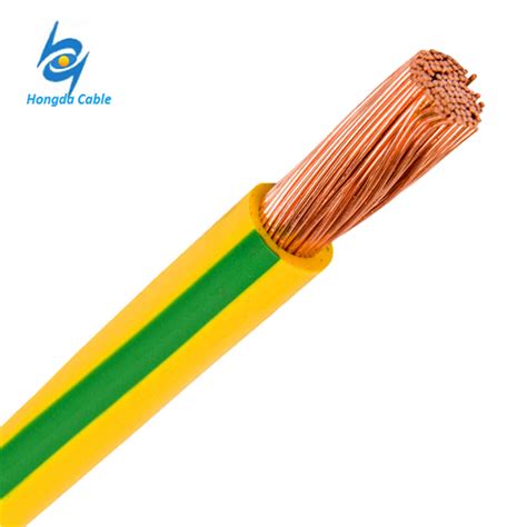 Green Yellow Grounding Wire 120mm Pvc Insulated Earthing Copper Cable ...