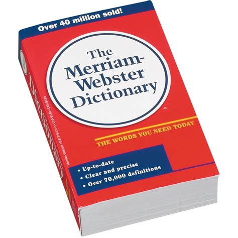 Merriam-Webster The New Merriam-Webster English Dictionary Printed Book ...